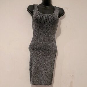 90’s Silverish Tube Top Dress with matching long sleeve gloves. Amazing style
